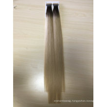 Human Hair Virgin Hair Omber Color 24inch 100g Weight Hand Insert Tape Hair Extensions Remy Grade Hair